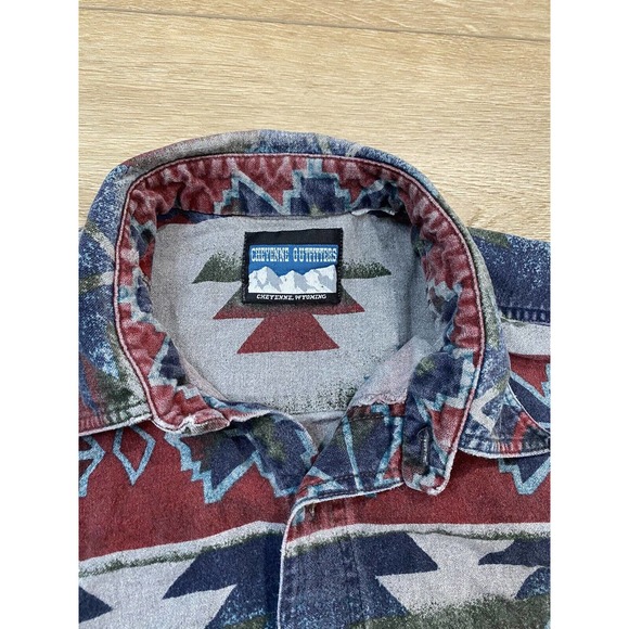Cheyenne Outfitters Native American Western Shirt Jacket in Large L Made in USA - Picture 3 of 5